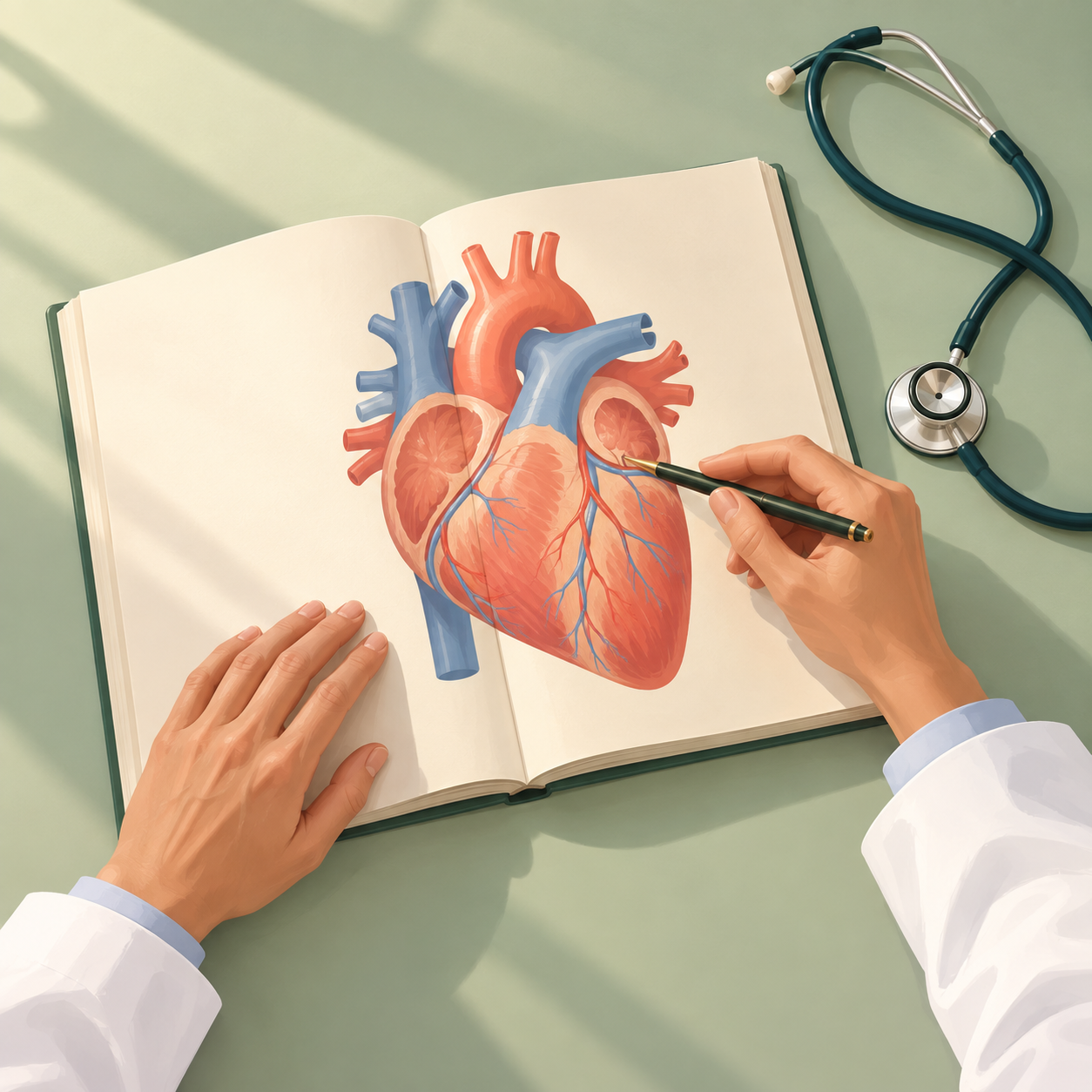 Medical terminology in German path artwork